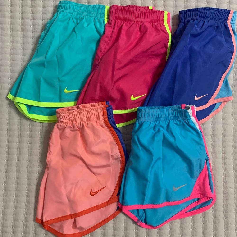 Nike Girls Lot (5 pair) Dri-Fit shorts